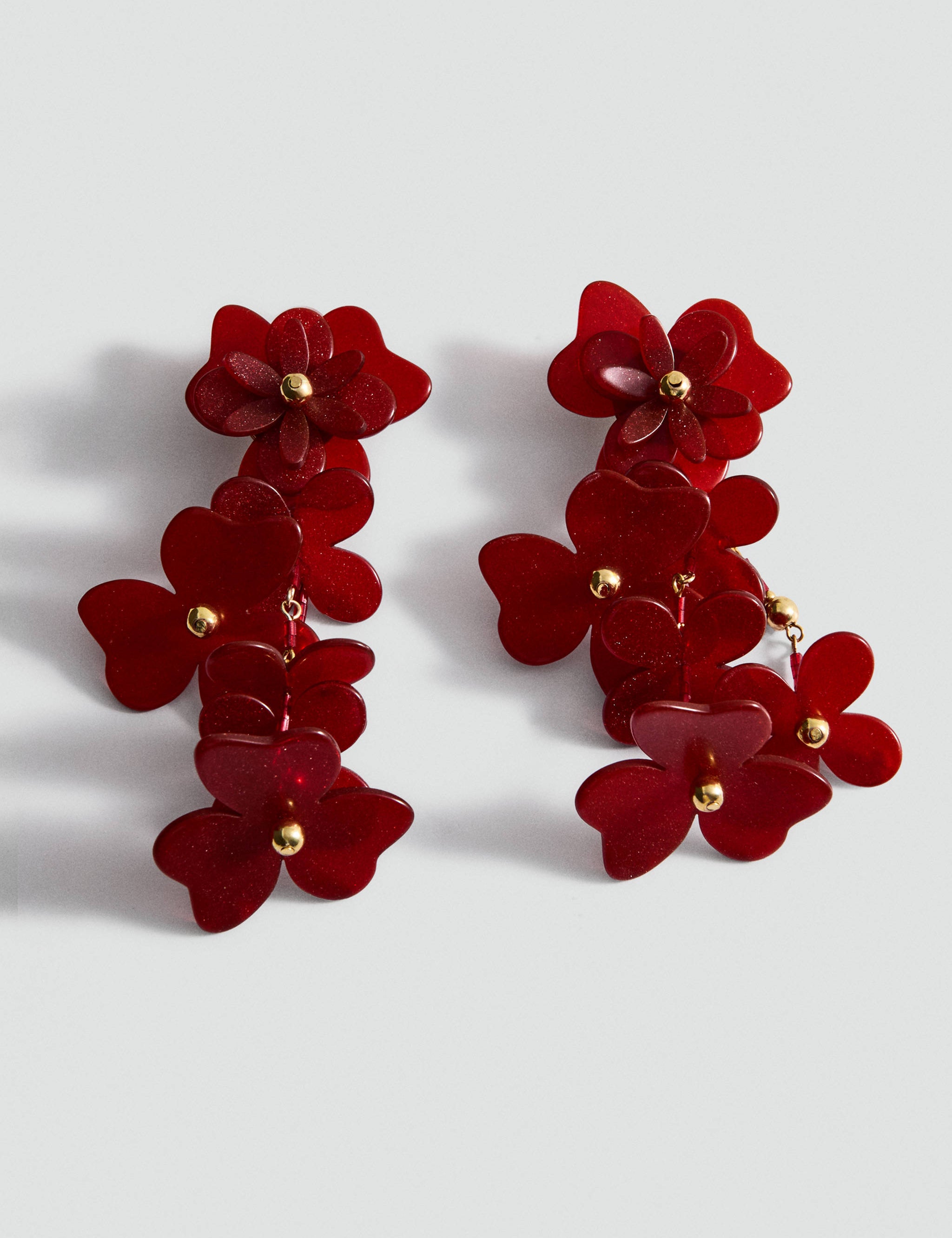 Mango pendiente junco in garnet - Image 1