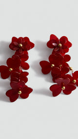 Mango pendiente junco in garnet - Image 1
