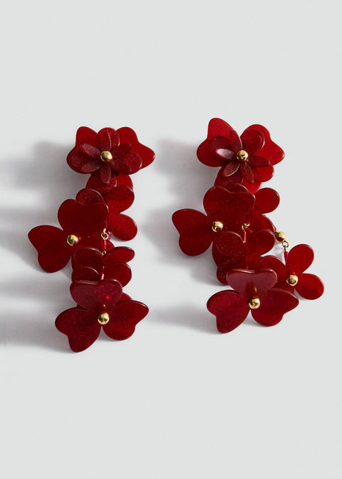 Mango earrings junco in garnet
