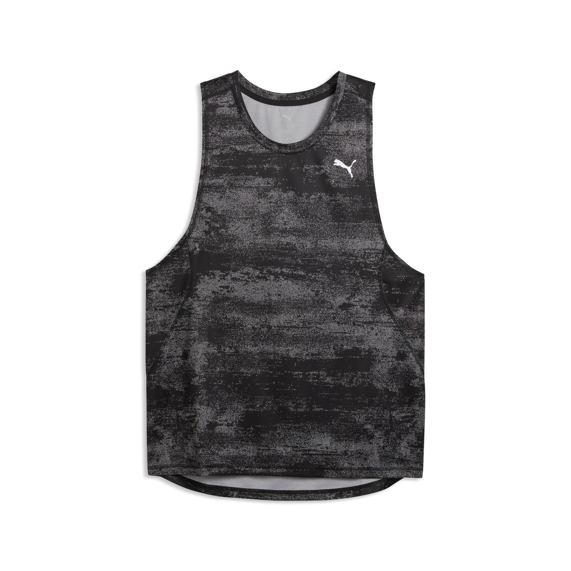 PUMA run velocity printed tank men in black - Image 1