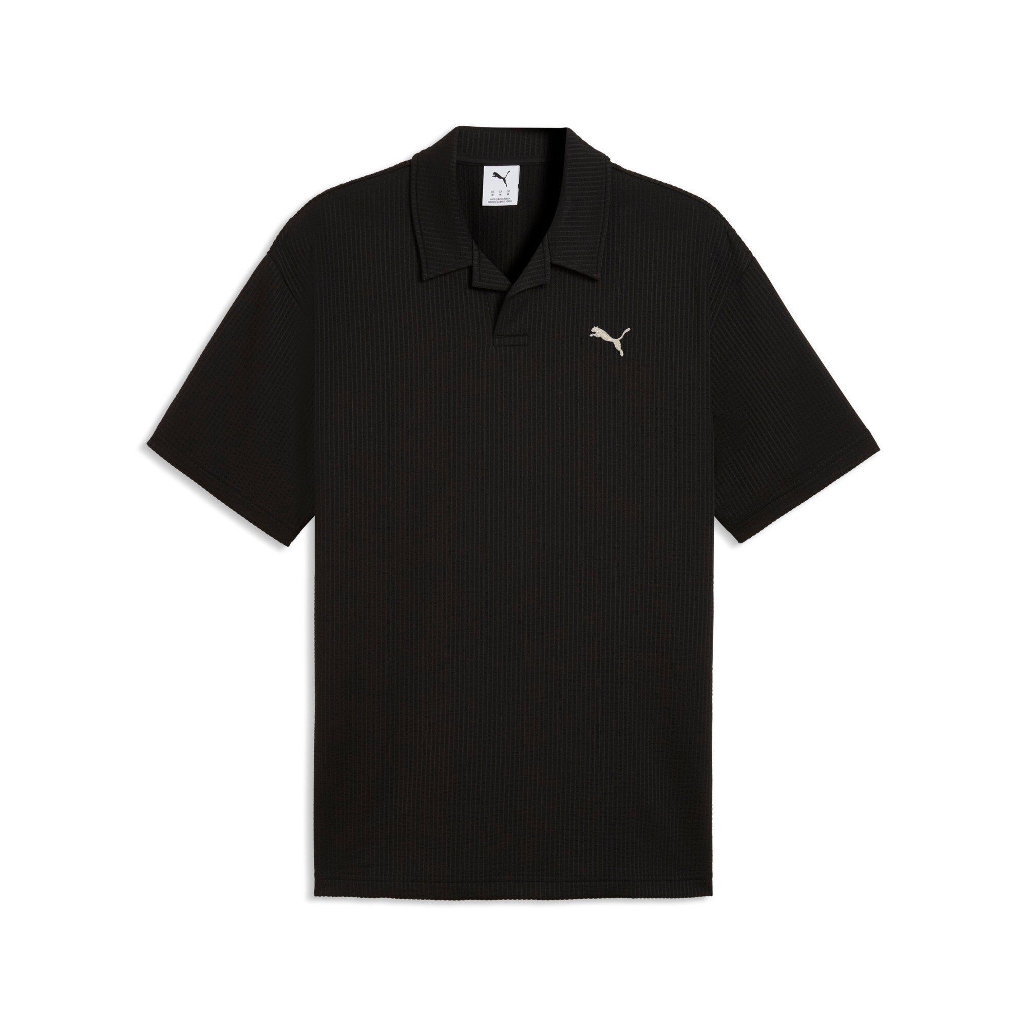 PUMA essentials elevated polo men in black - Image 1