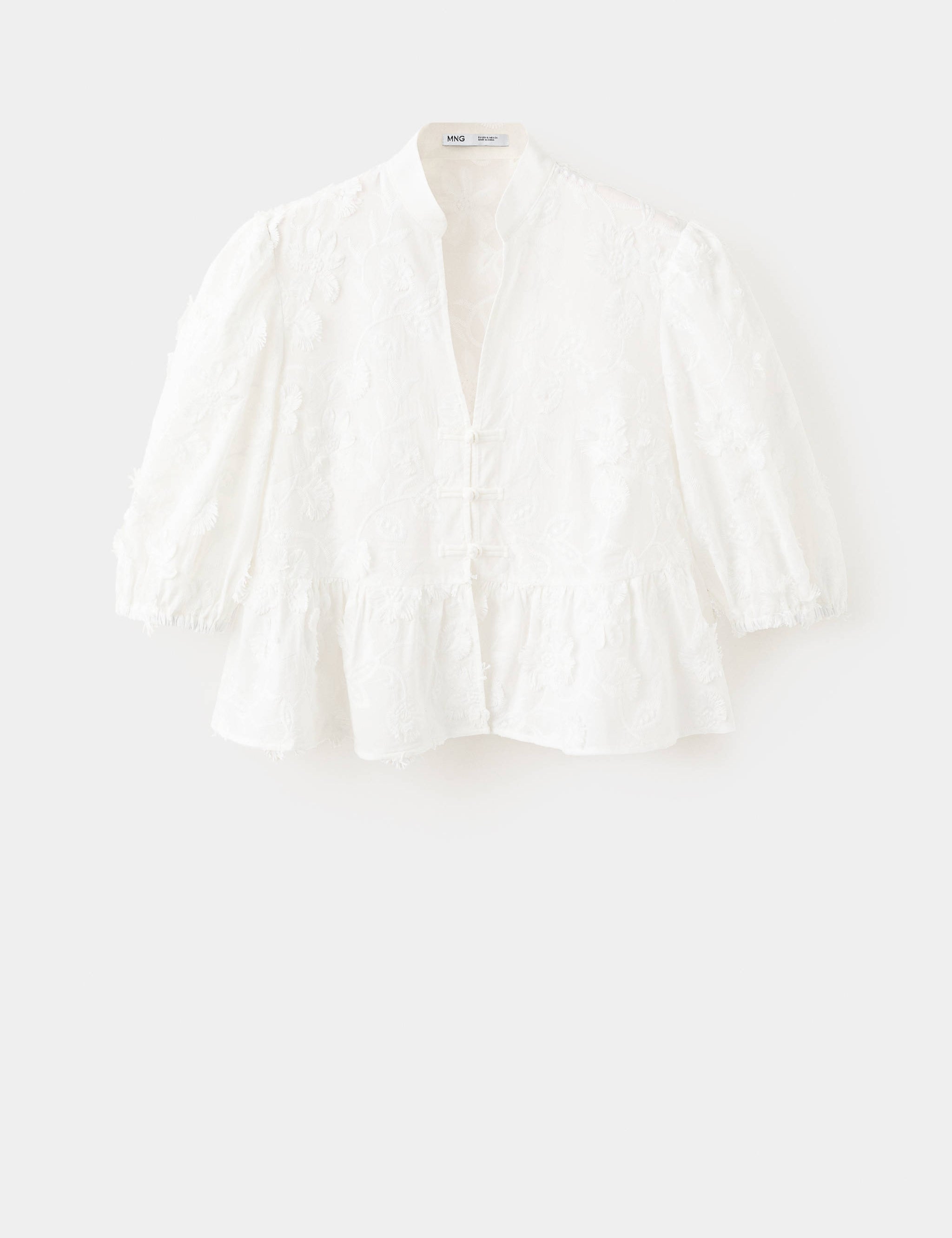 Mango blusa capuchin in off white - Image 1