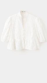 Mango blusa capuchin in off white - Image 1