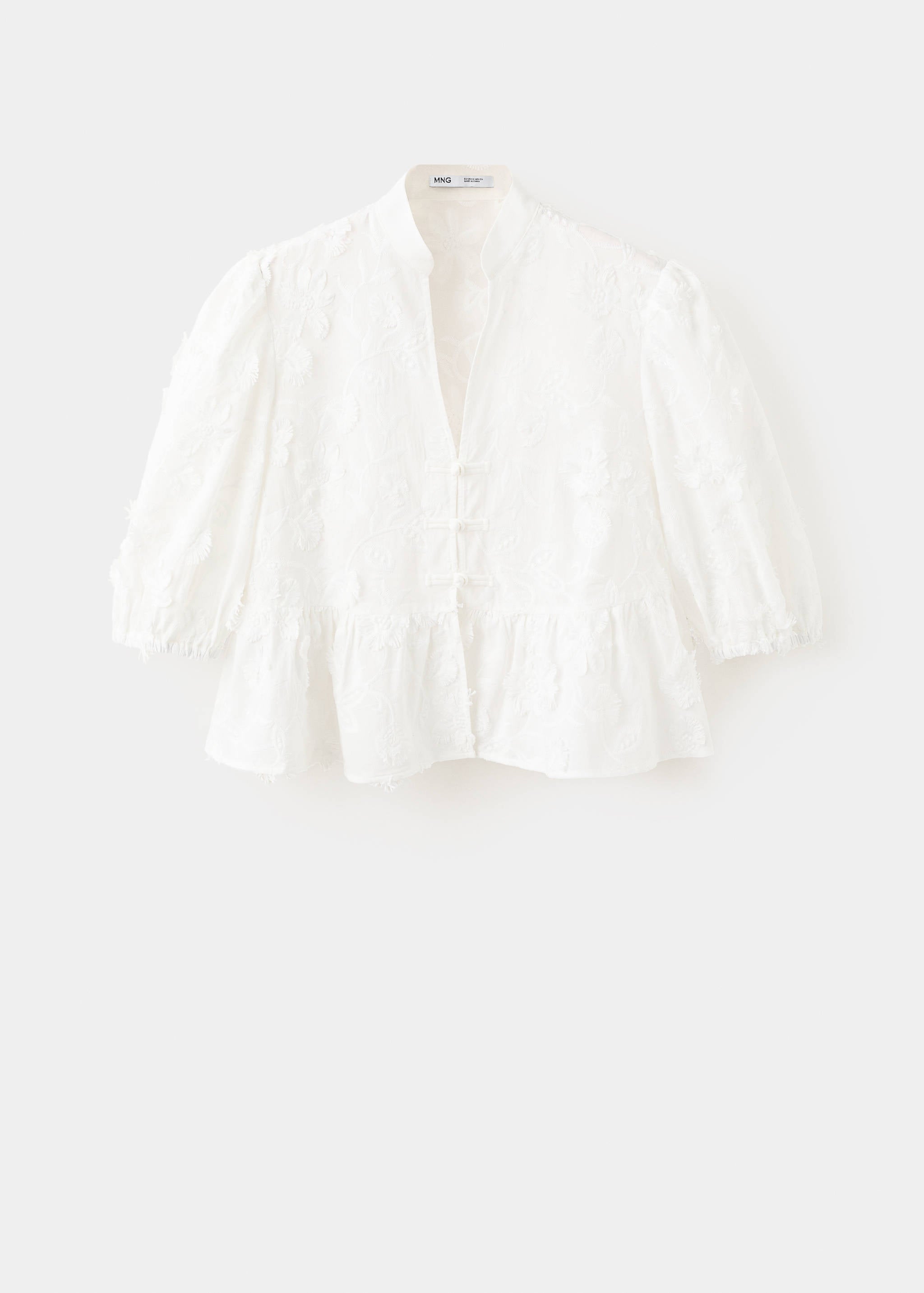 Mango blusa capuchin in off white - Image 1