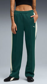 PUMA T7 ALWAYS ON straight track pants in green terrain - Image 1