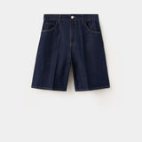 Mango bermudas camilla in soft denim - Image 1