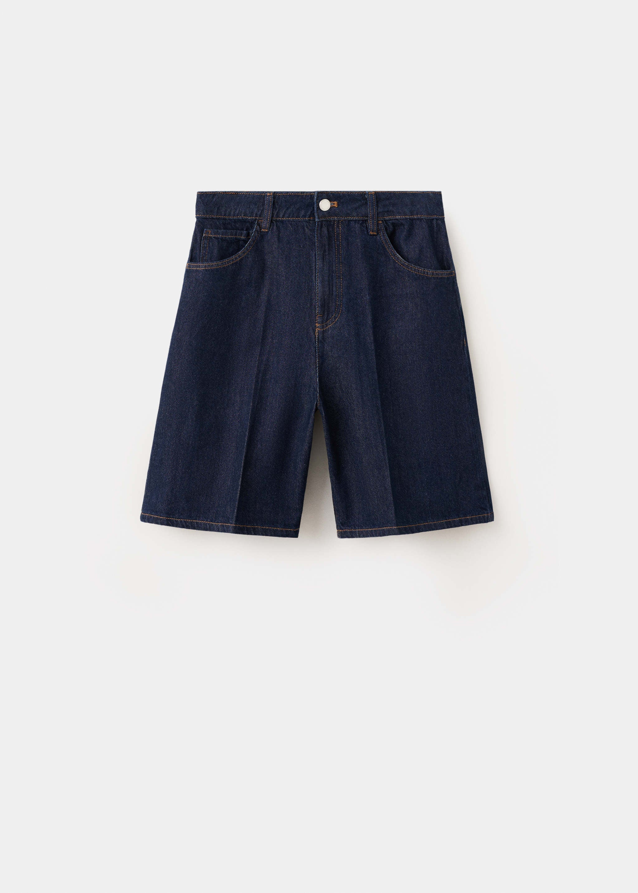 Mango bermudas camilla in soft denim - Image 1