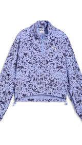 PUMA essentials animal print half-zip jacket women in intense lavender - Image 1
