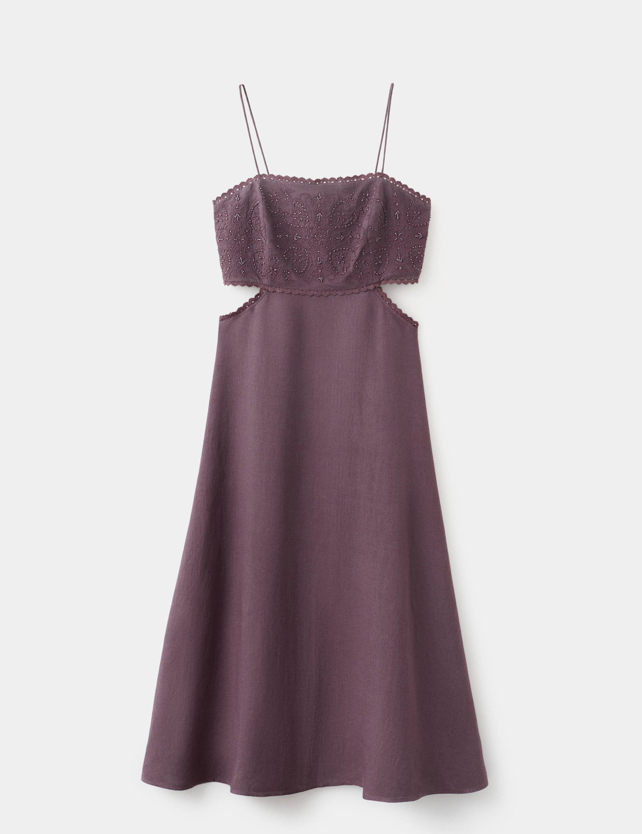 Mango vestido jimez in plum - Image 1