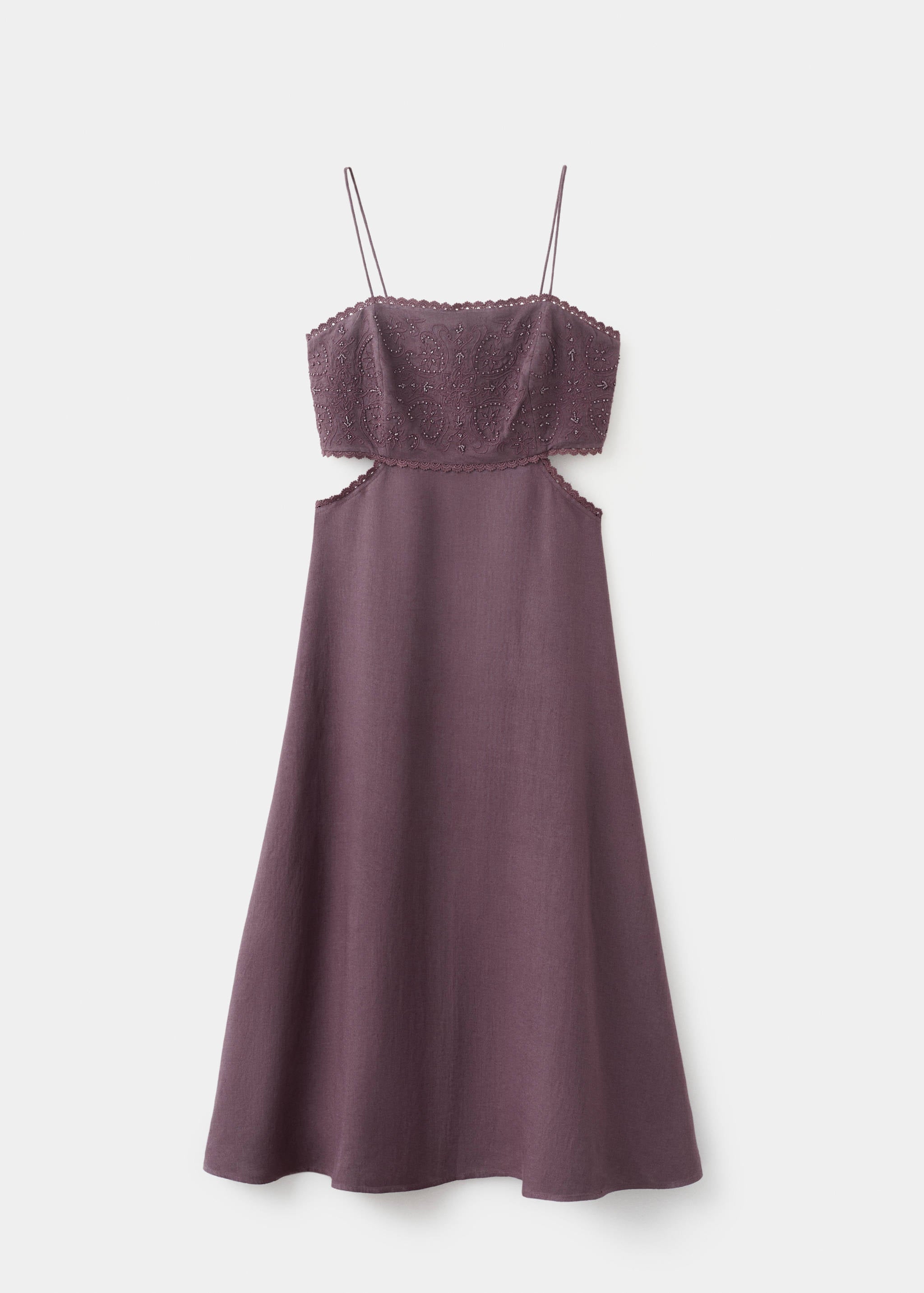 Mango vestido jimez in plum - Image 1