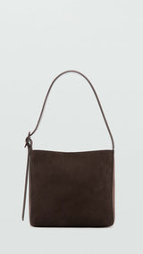 Mango shoulder bag igor in chocolate - Image 1