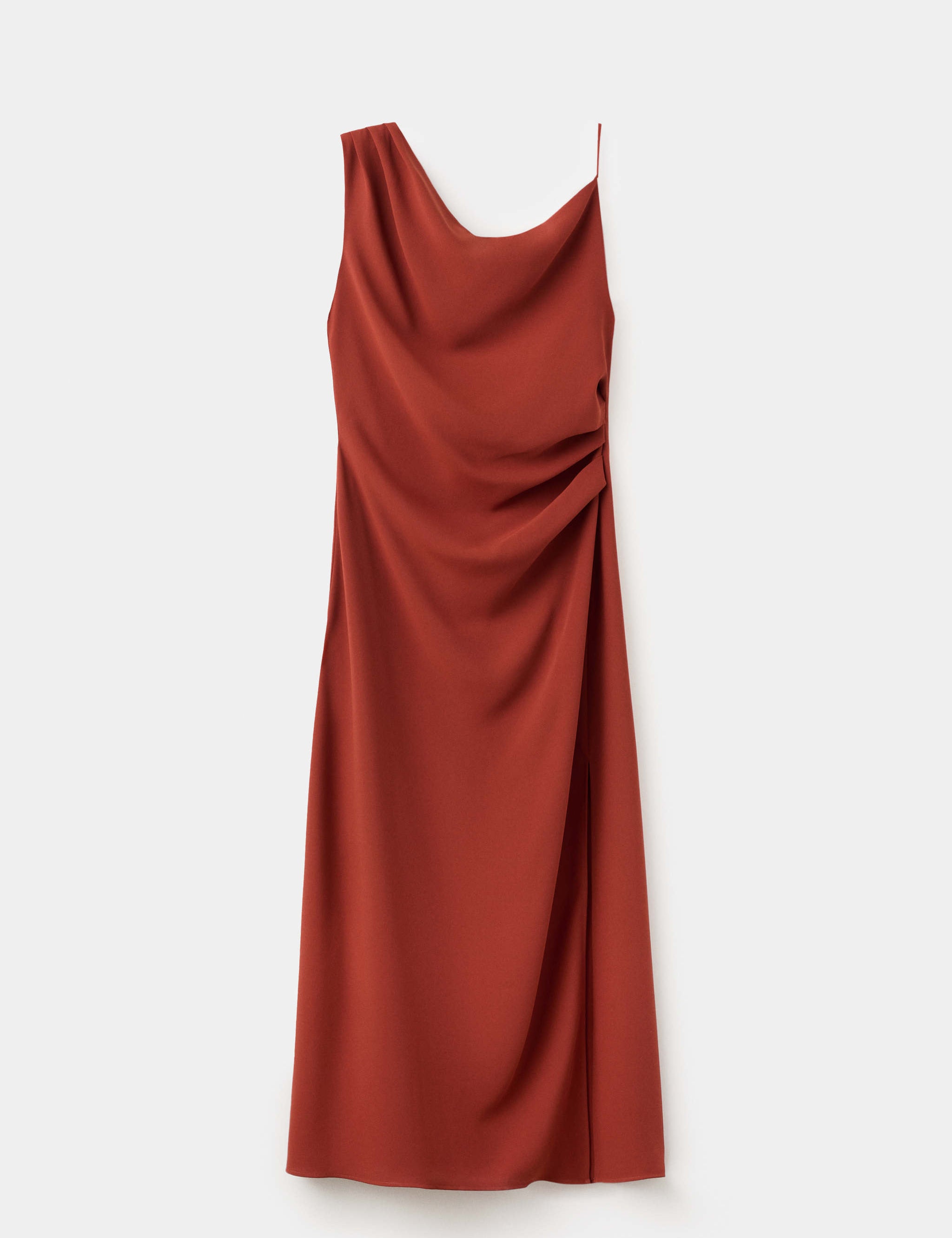 Mango dress marilyn in terracotta - Image 1