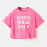 Mango camiseta noise in fluorescent pink - Image 1