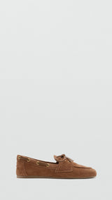 Mango zapato boat in brown - Image 1