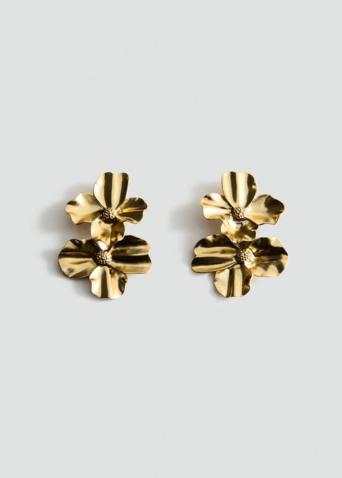 Mango earrings jazmin in gold