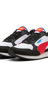 PUMA ST runner v4 nylon sneakers youth in white and for all time red - Image 1