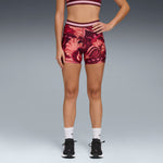 PUMA Strong 4" short tights in ruby shimmer - Image 1
