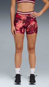 PUMA Strong 4" short tights in ruby shimmer - Image 1