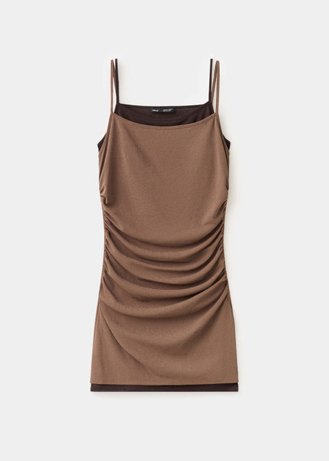 Mango dress noe in brown
