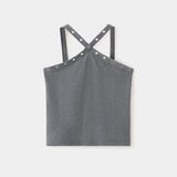 Mango camiseta tachaset in anthracite - Image 1