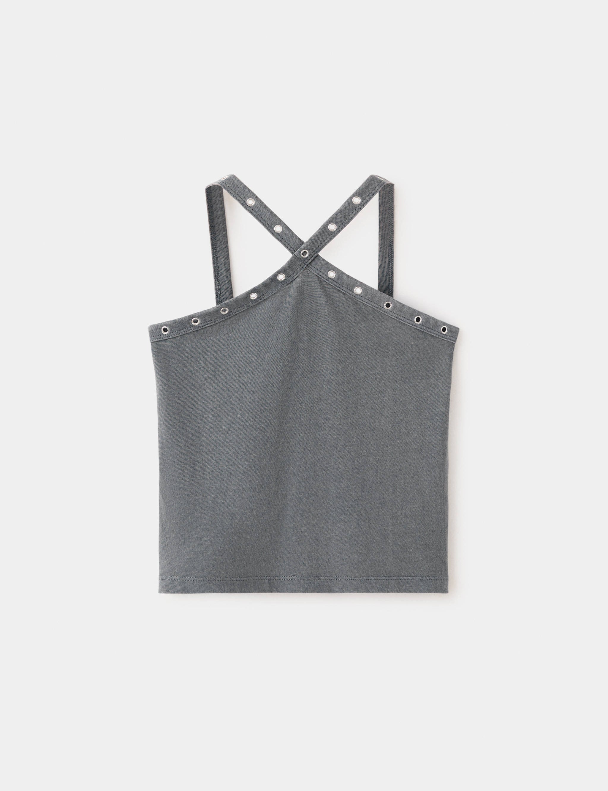 Mango camiseta tachaset in anthracite - Image 1