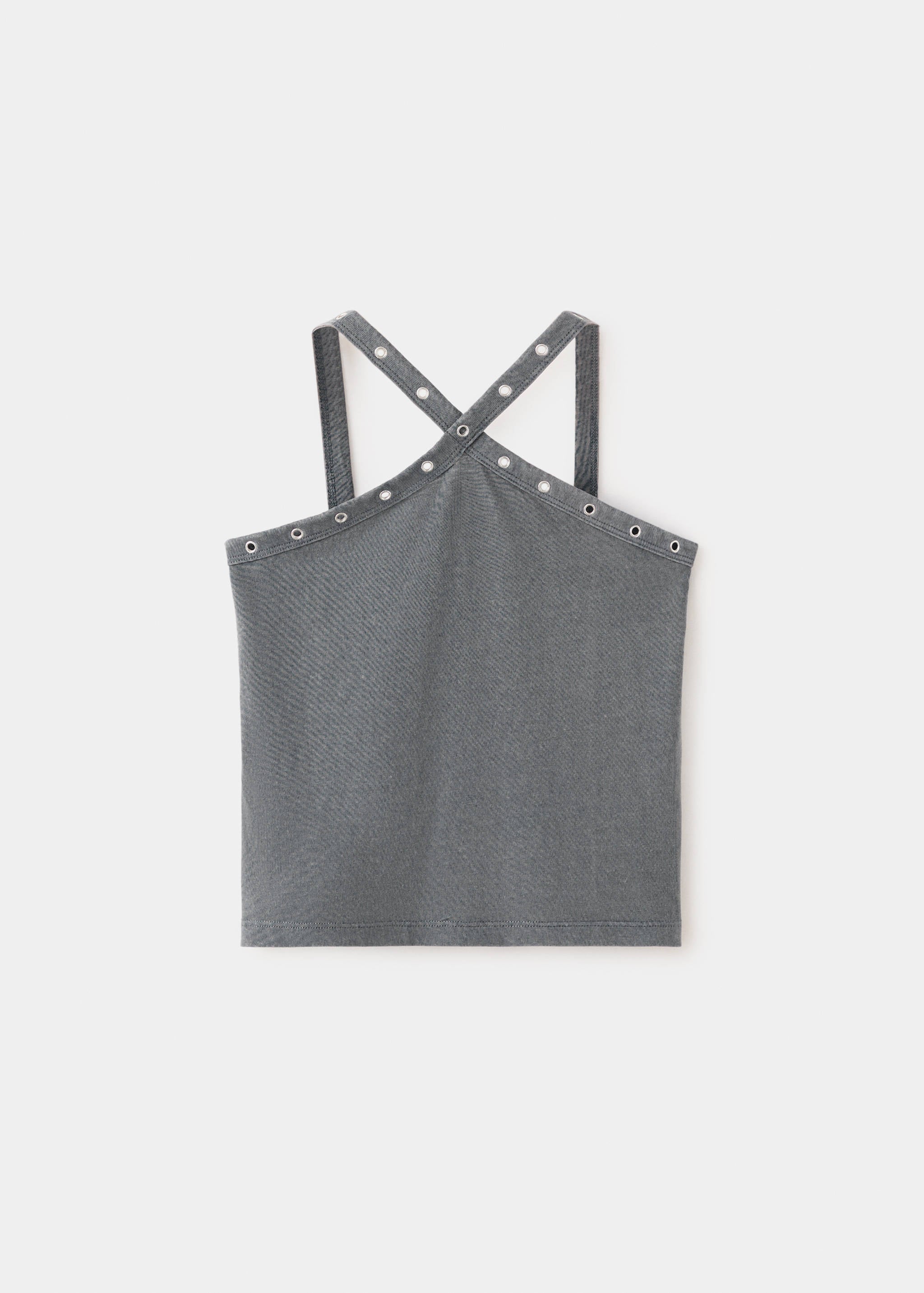Mango camiseta tachaset in anthracite - Image 1