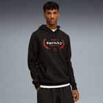 PUMA F1® ESSENTIALS logo graphic hoodie in black - Image 1