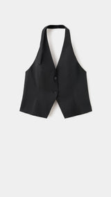 Mango vest marga in black - Image 1