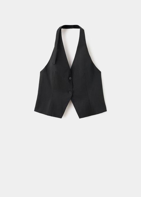 Mango vest marga in black