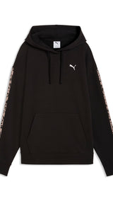 PUMA essentials graphics animal hoodie women in black - Image 1