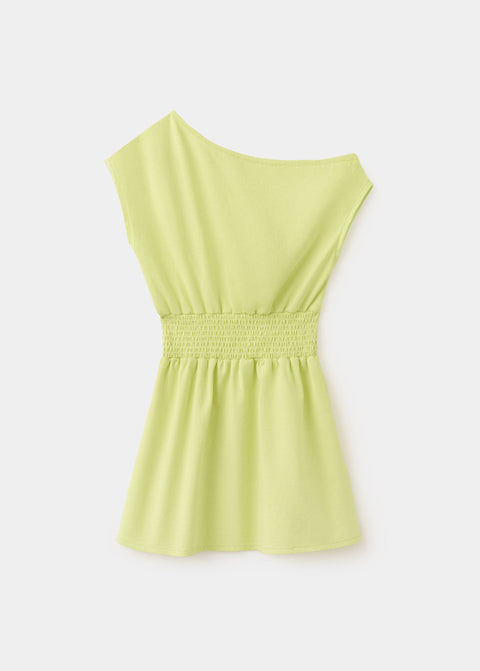 Mango vestido virginia in lime