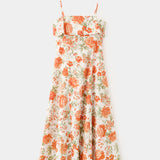 Mango vestido nicola in orange - Image 1