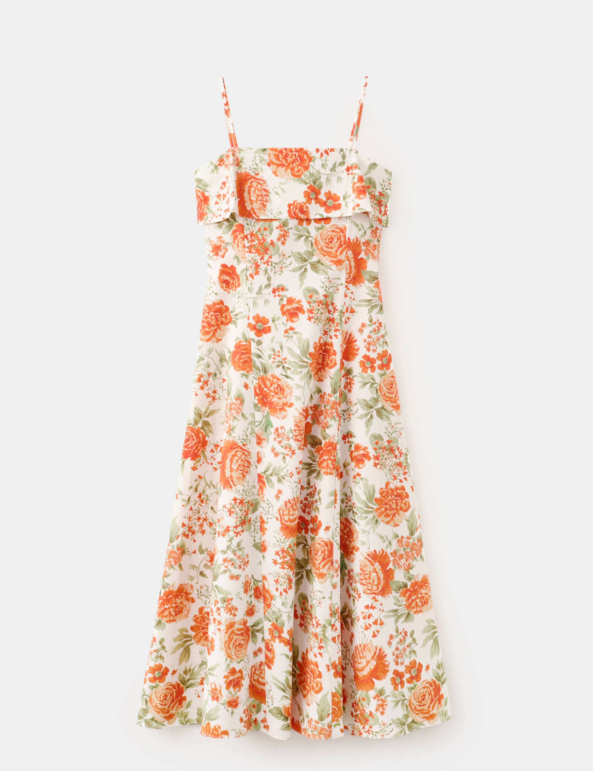 Mango vestido nicola in orange - Image 1