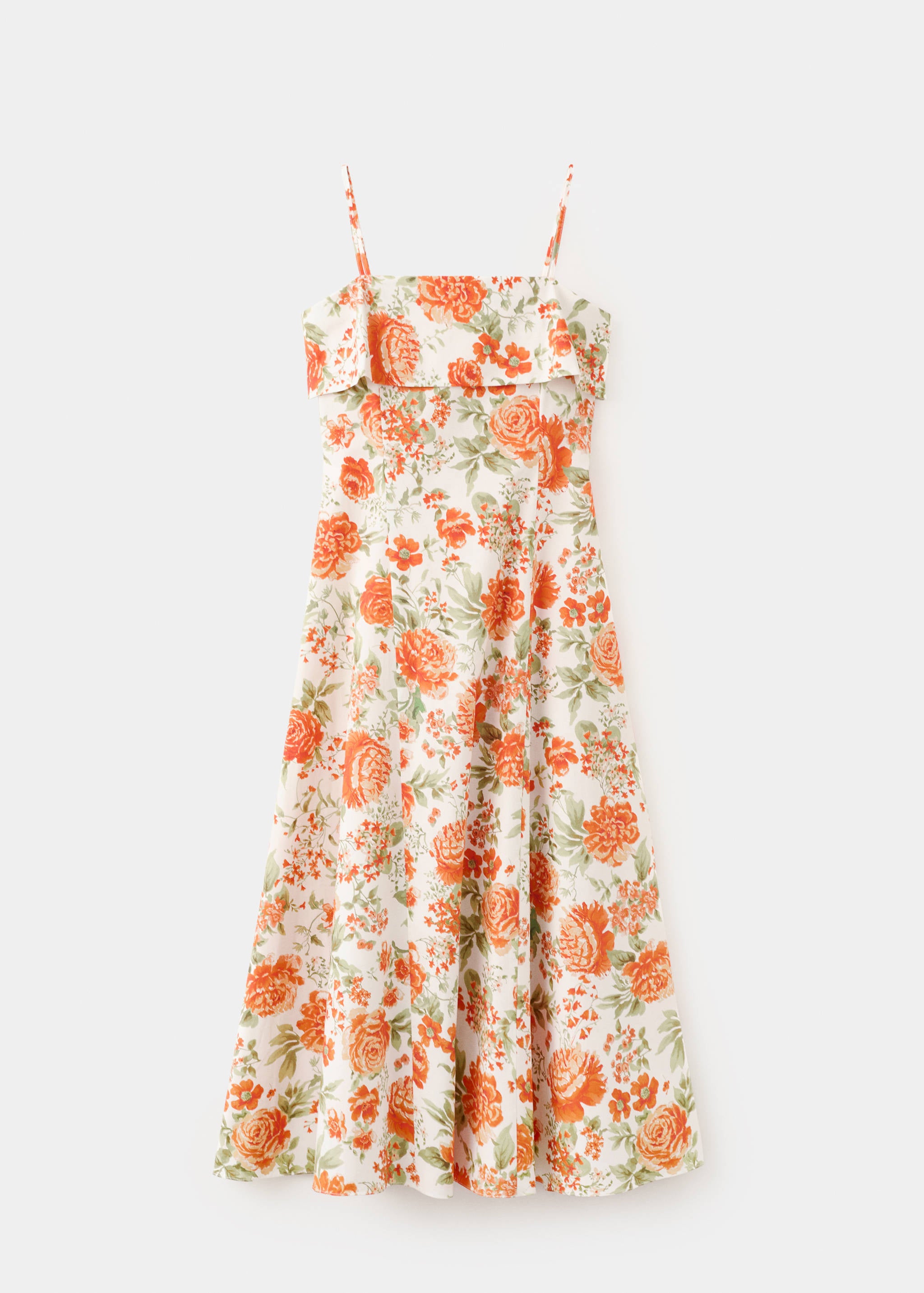Mango vestido nicola in orange - Image 1