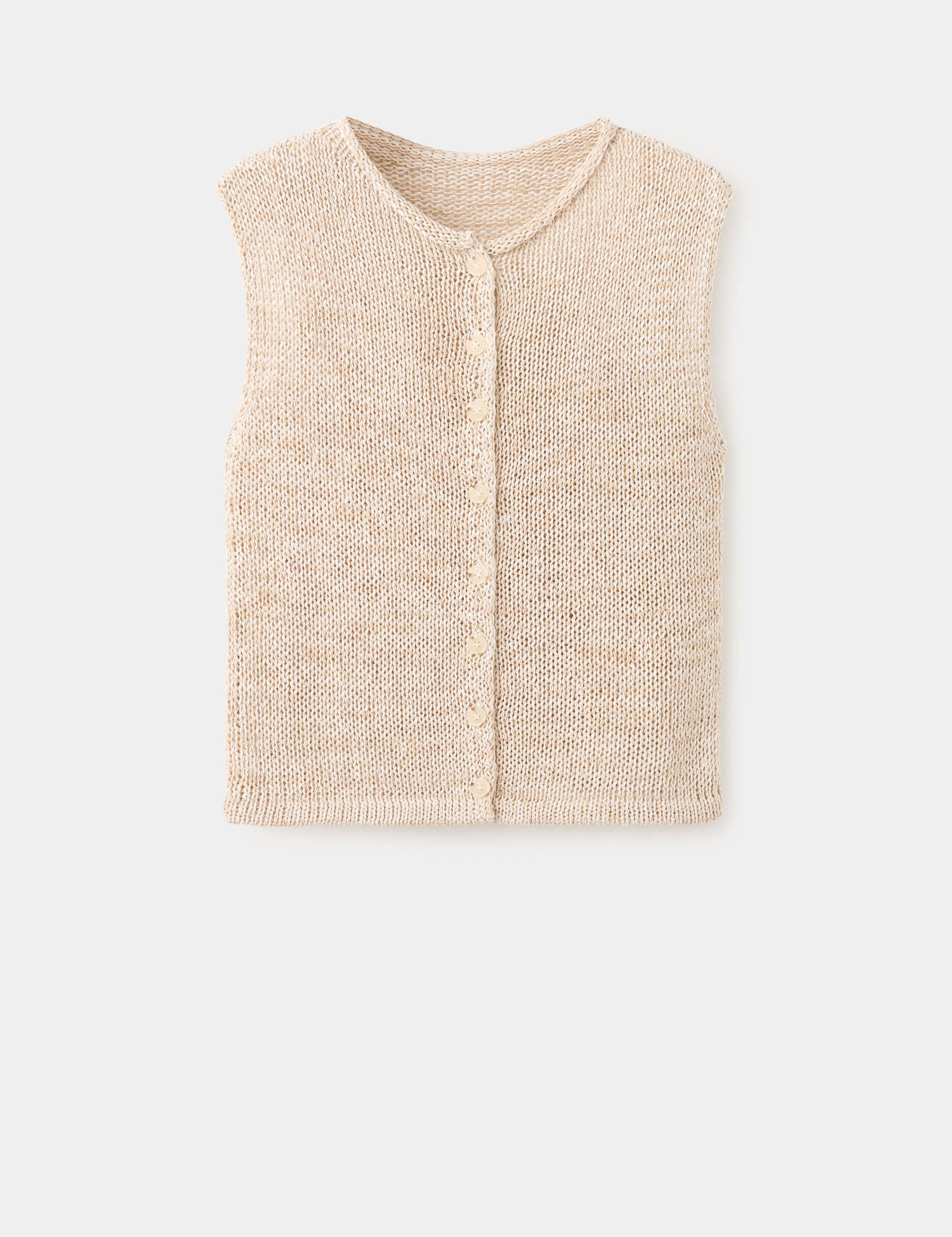 Mango chaleco paquita in beige - Image 1
