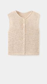 Mango chaleco paquita in beige - Image 1