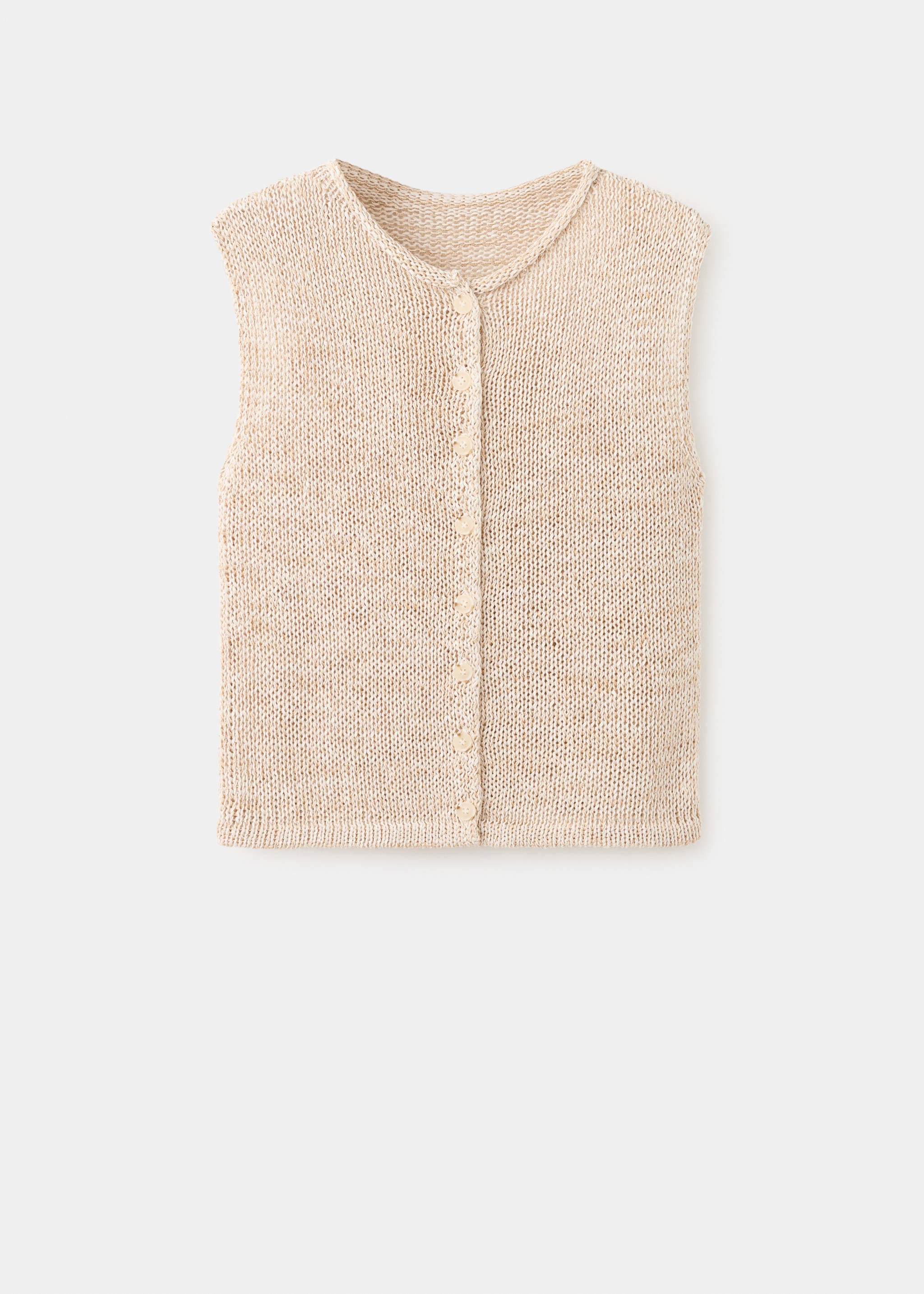 Mango chaleco paquita in beige - Image 1