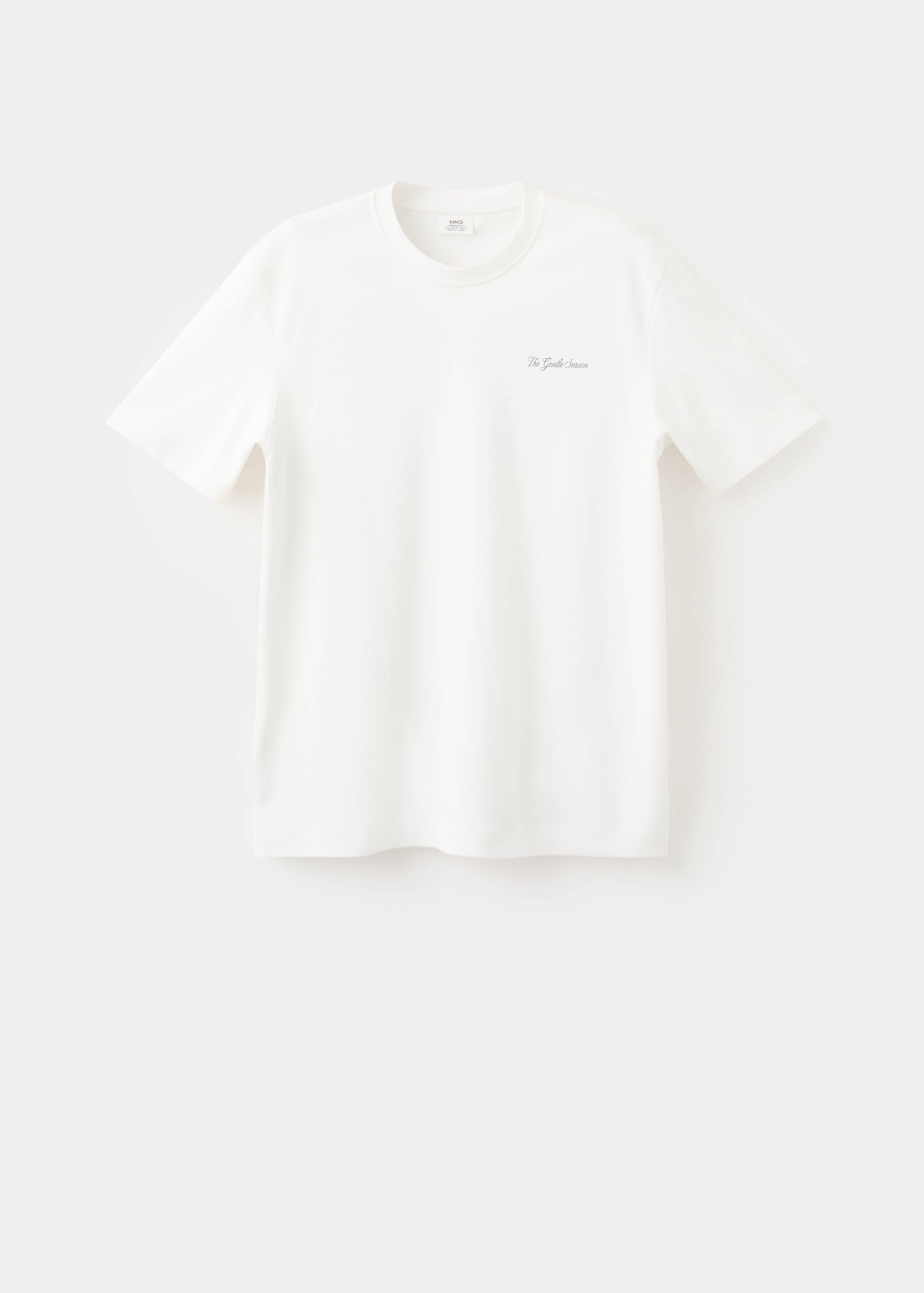 Mango camiseta gentle in white - Image 1