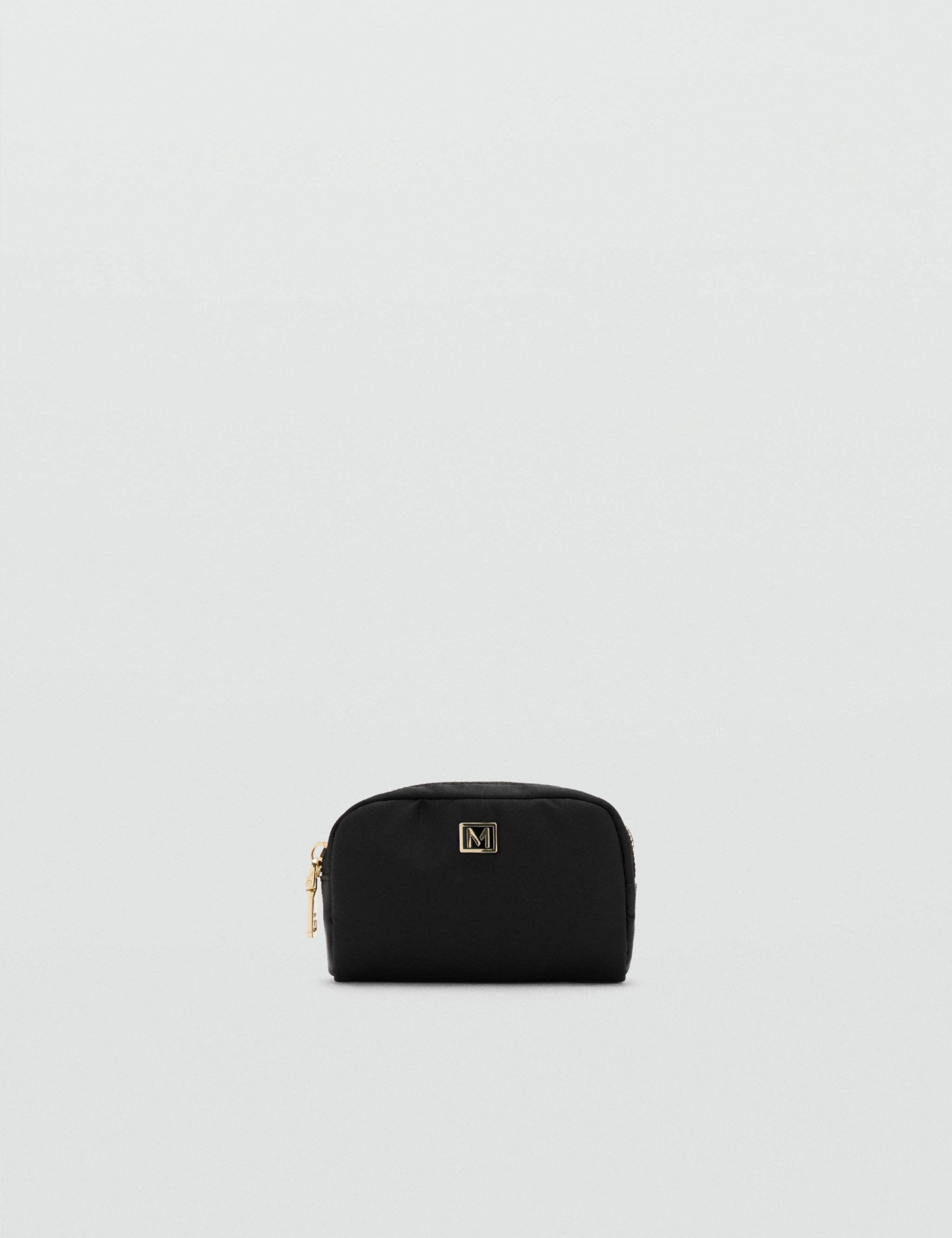 Mango cosmetic bag nil in black - Image 1