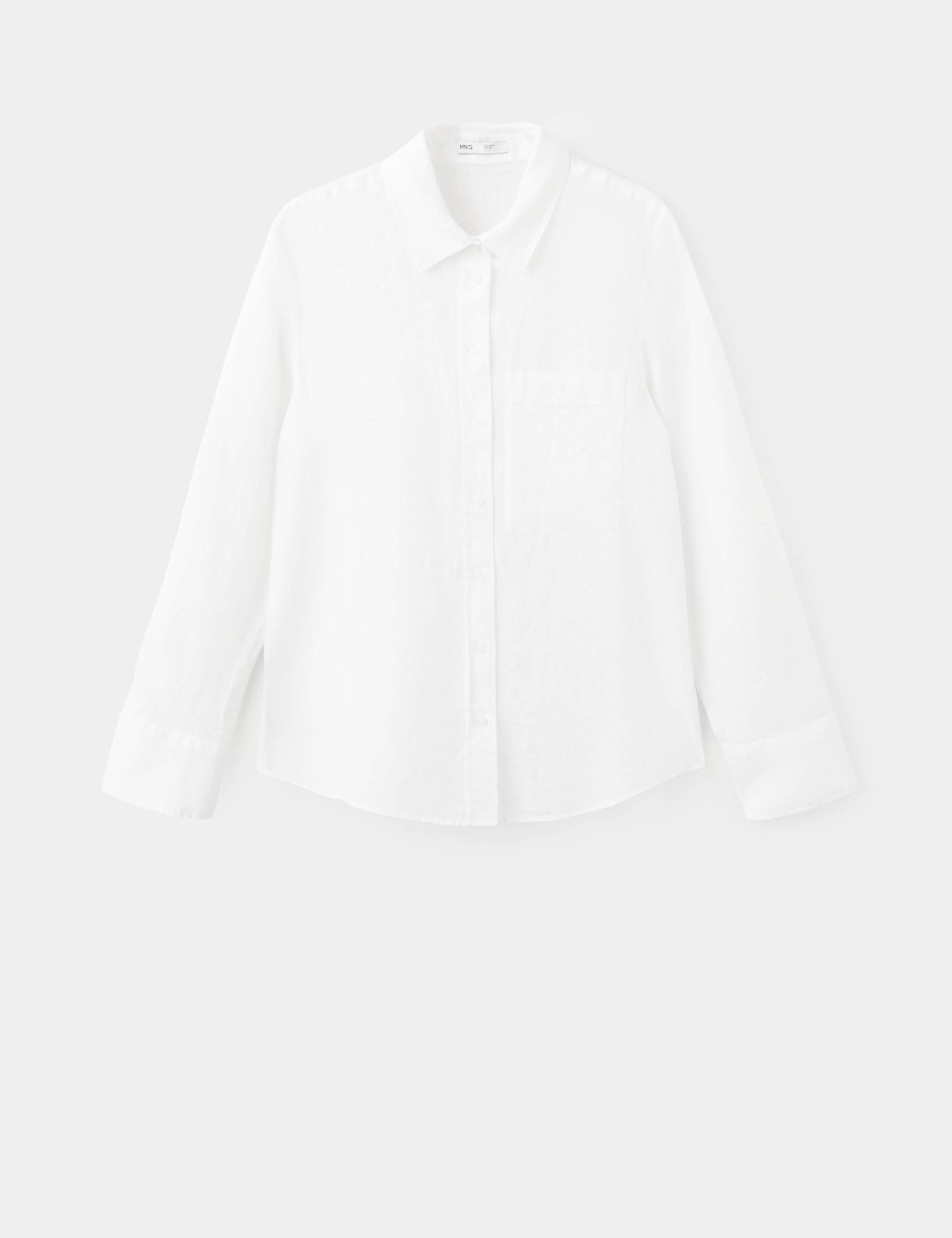 Mango camisa lino in off white - Image 1