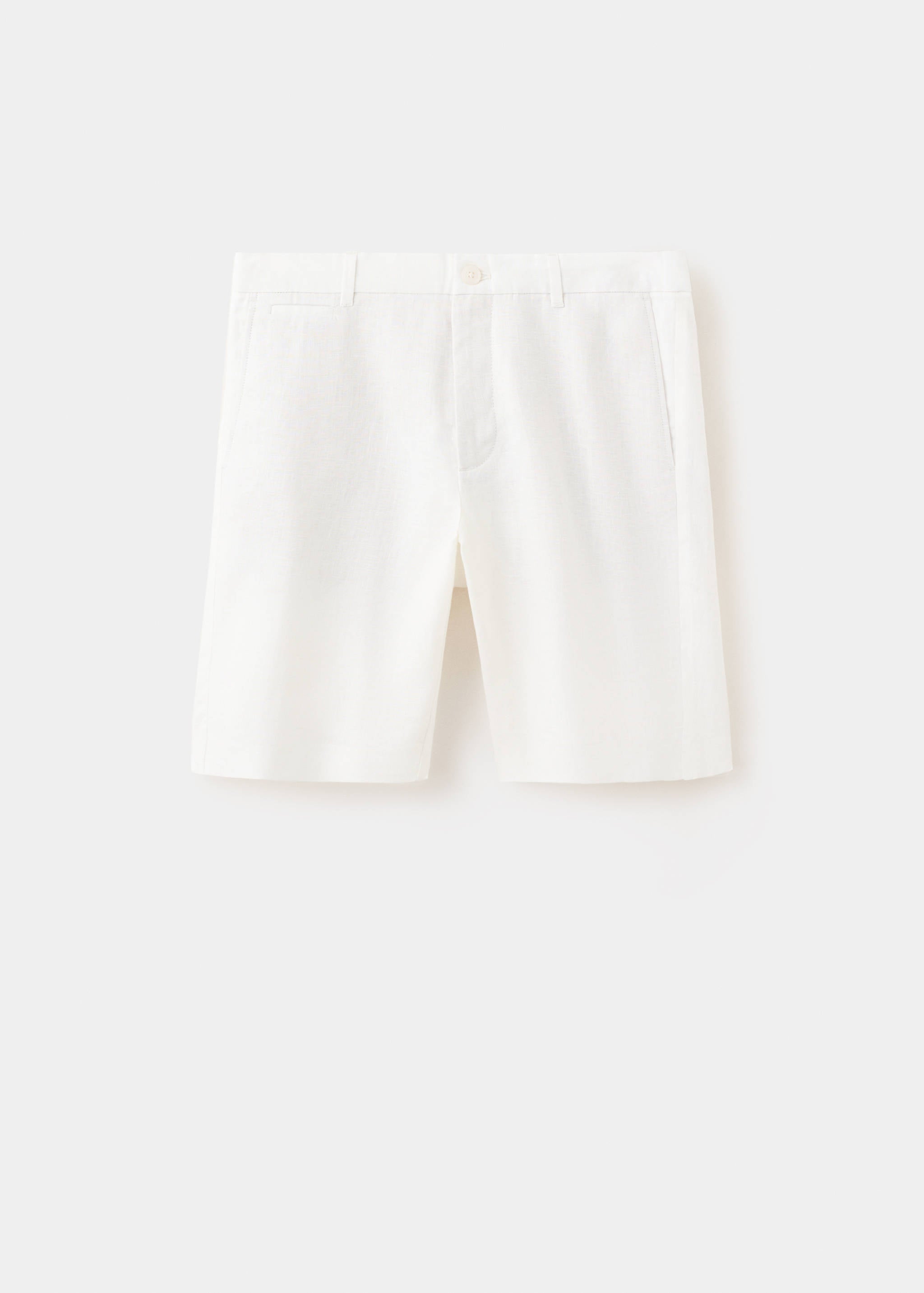 Mango bermudas carp in off white - Image 1