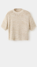 Mango jersey paquita in beige - Image 1