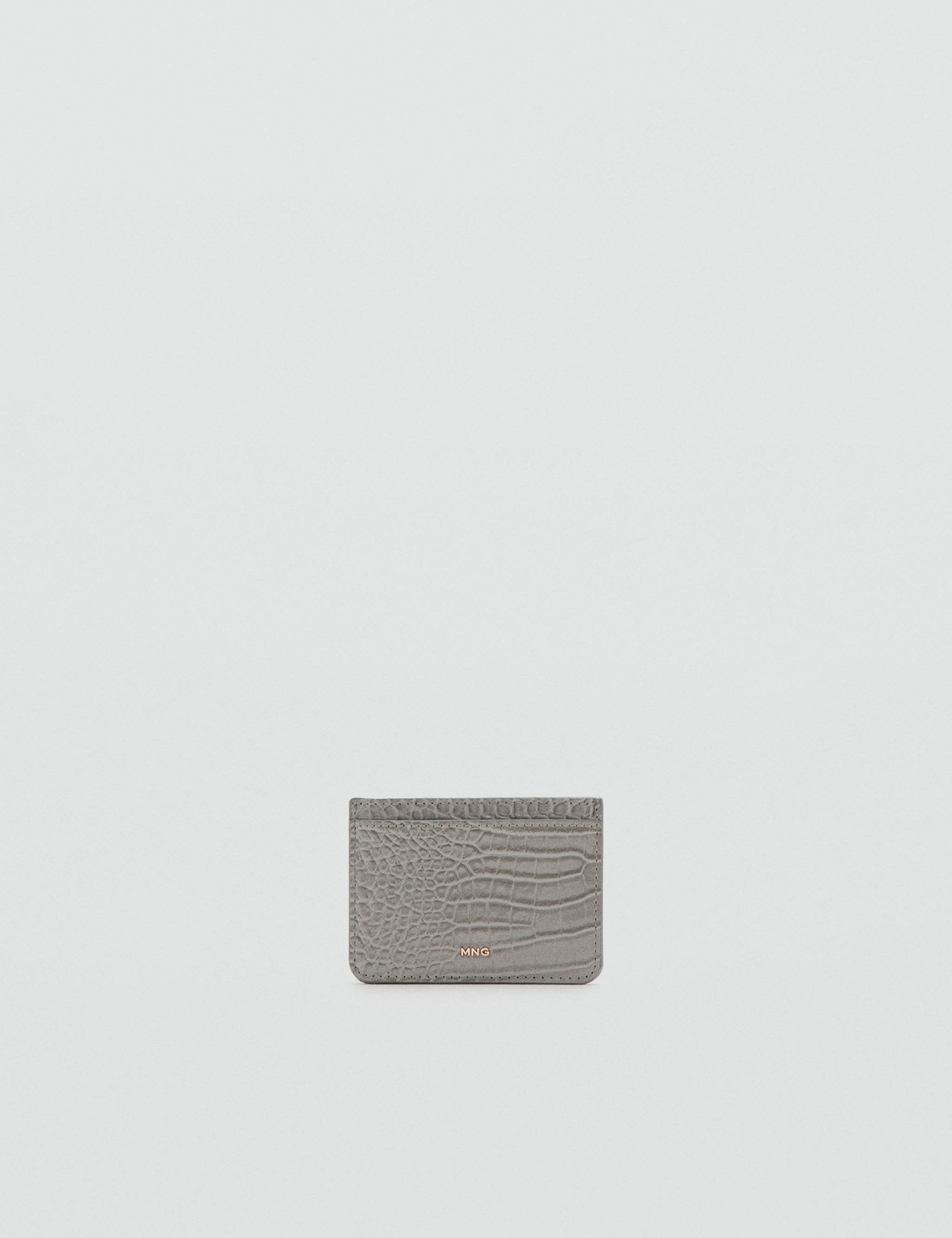 Mango tarjetero p victoria in grey - Image 1