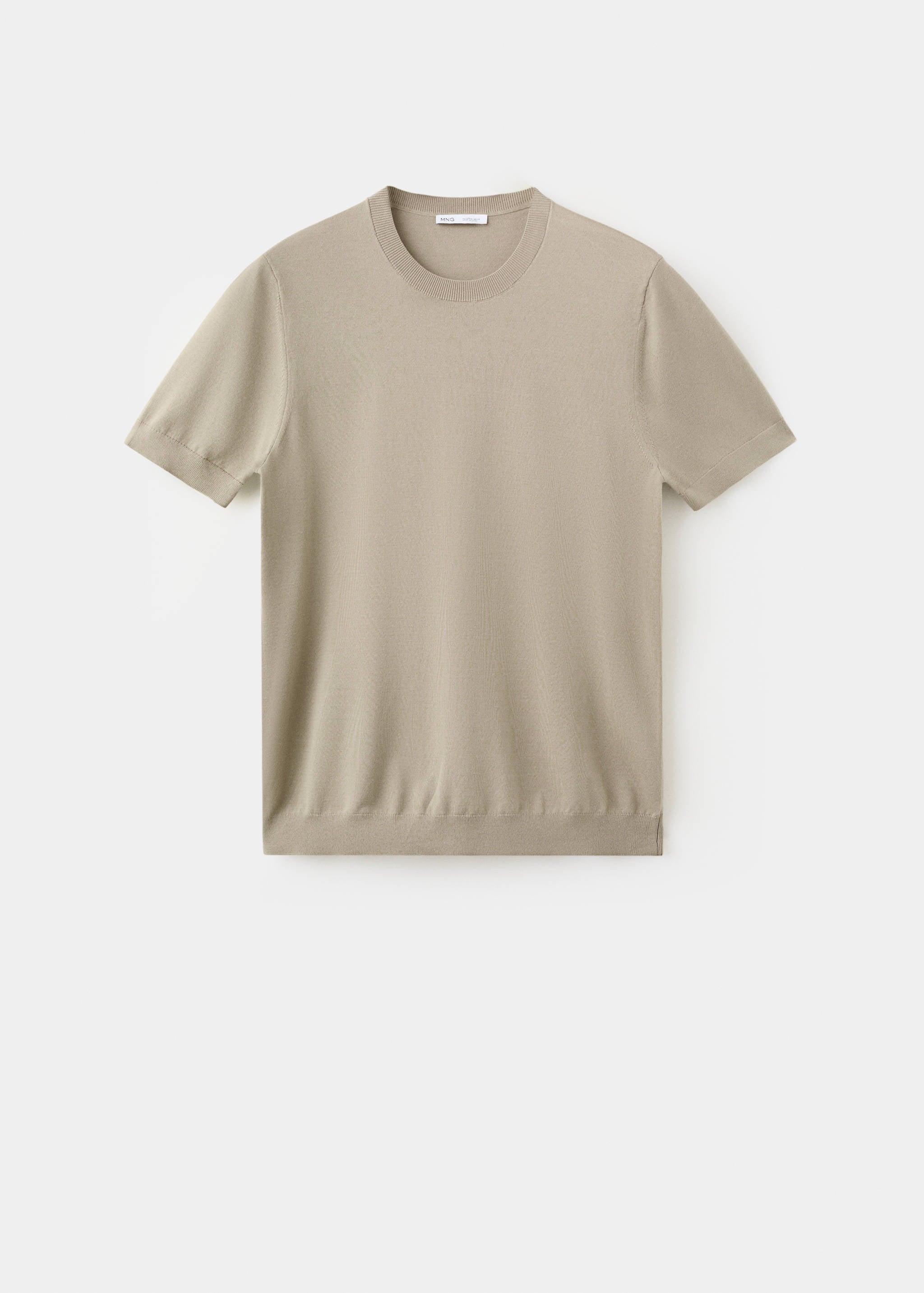Mango camiseta tricot arraona in sand - Image 1
