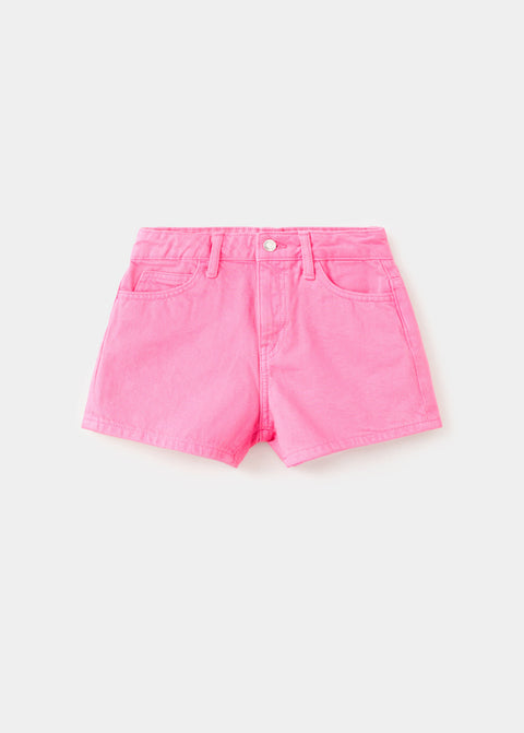 Mango shorts raw in fuchsia