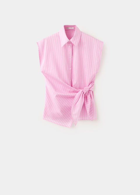 Mango shirt chat in pink