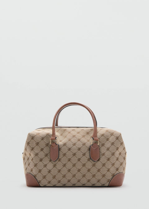 Mango bowling bag deniz in leather