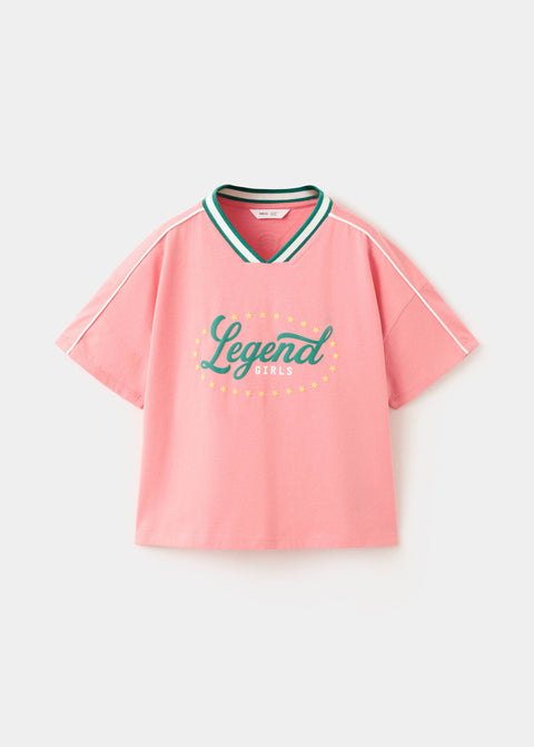 Mango camiseta mexico in pink
