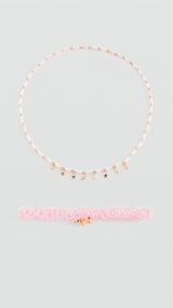 Mango collar cdoggy in vintage pink - Image 1