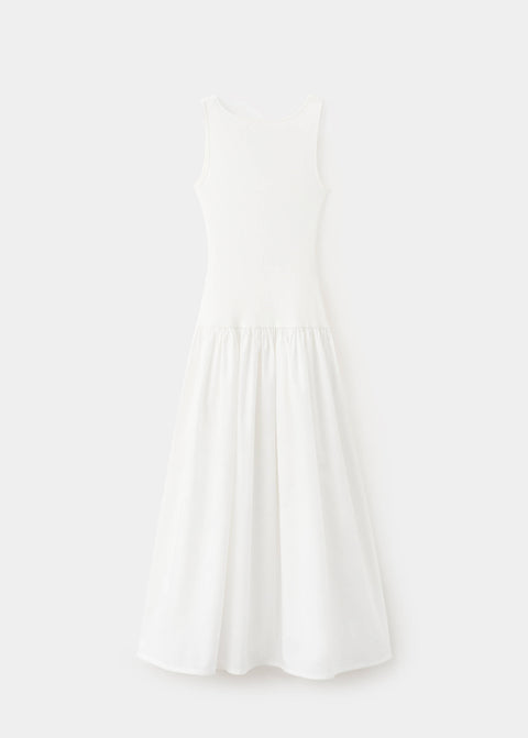 Mango dress globis in white